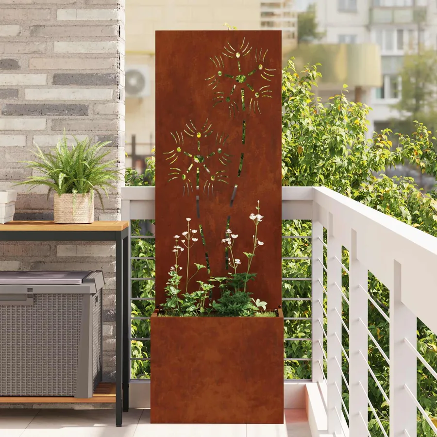 Écran de confidentialité de jardin Rouillé 50 x 32 x 150 cm