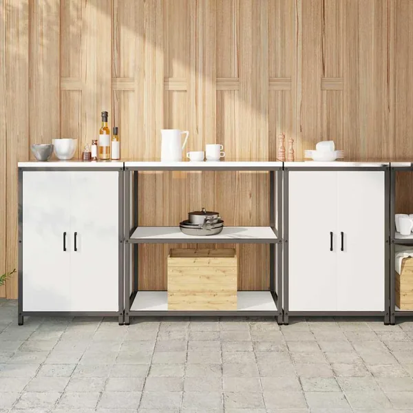 Ensemble de rangement cuisine HATTEM 3 pcs Blanc