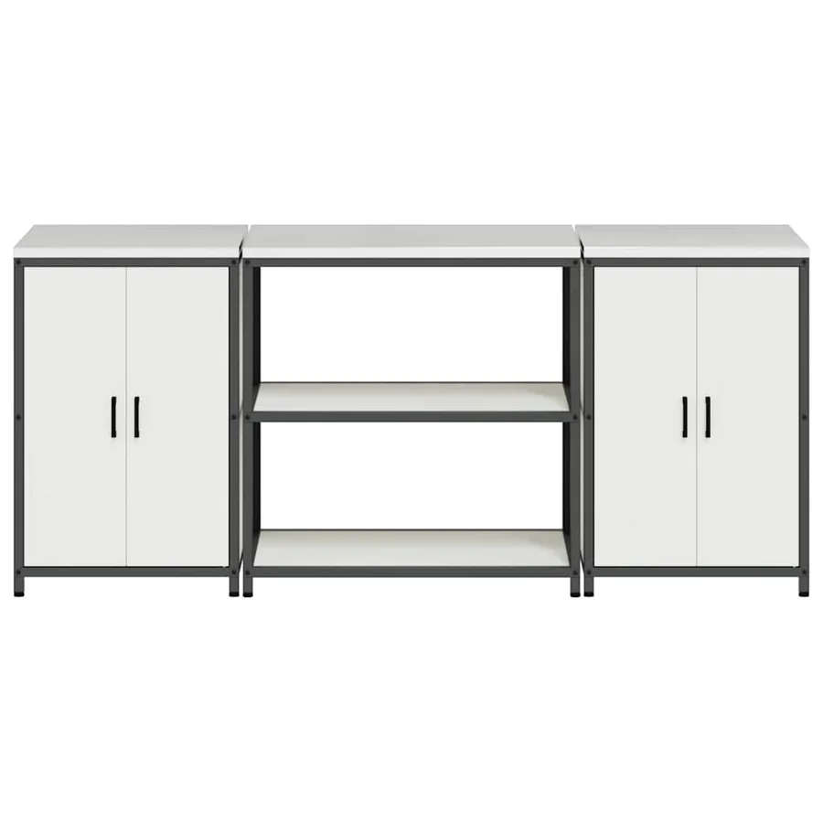 Ensemble de rangement cuisine HATTEM 3 pcs Blanc - 10