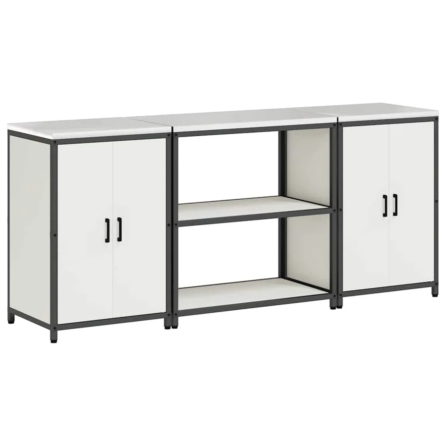 Ensemble de rangement cuisine HATTEM 3 pcs Blanc - 2