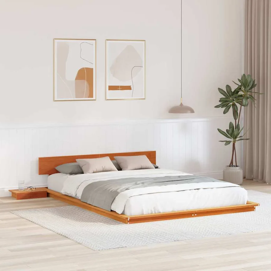 Cadre de lit Marron 150 x 200 cm bois