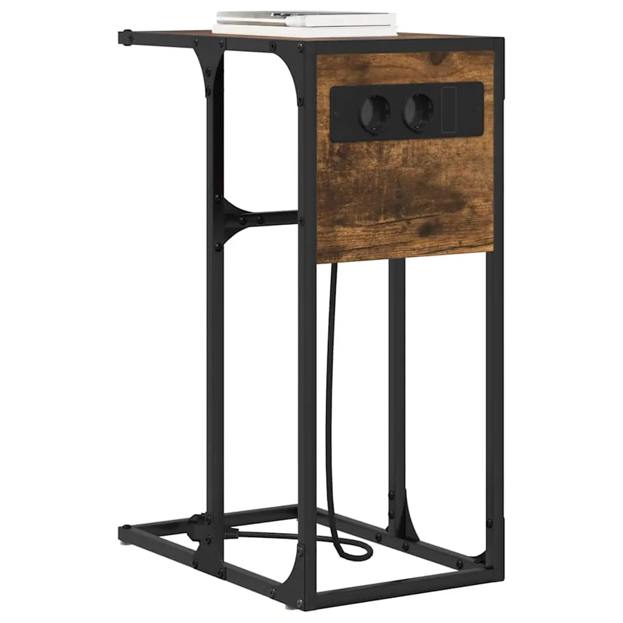 Cabinet de chevet Chêne fumé 41,5 x 26 x 60,5 cm - 3
