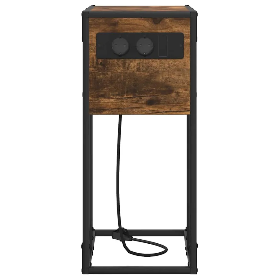 Cabinet de chevet Chêne fumé 41,5 x 26 x 60,5 cm - 6
