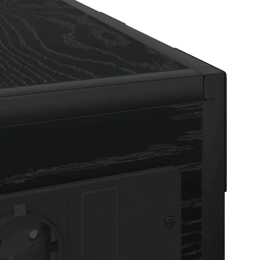 Cabinet de chevet Chêne noir 41,5 x 26 x 60,5 cm - 9