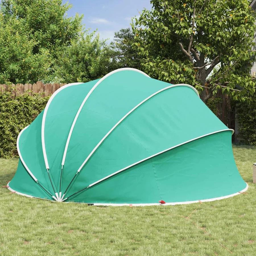 Dôme de piscine 430 x 430 x 210 cm Vert Mer - 4