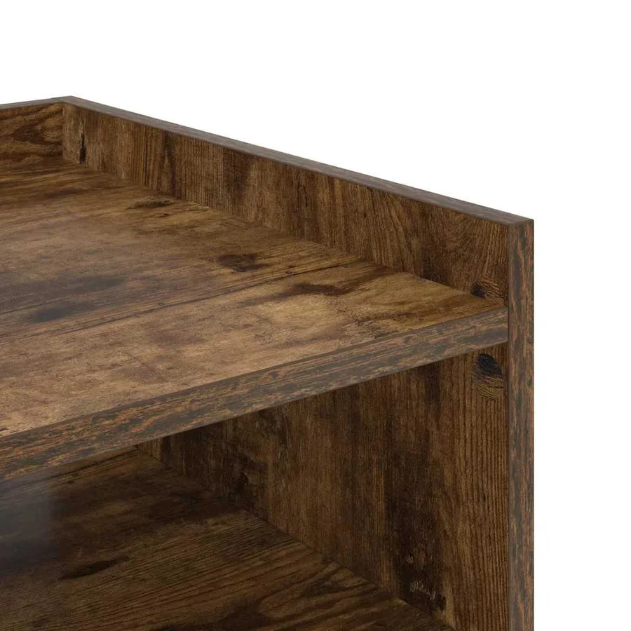 Cabinet de chevet Chêne fumé 40 x 40 x 61 cm Bois d'ingénierie - 9