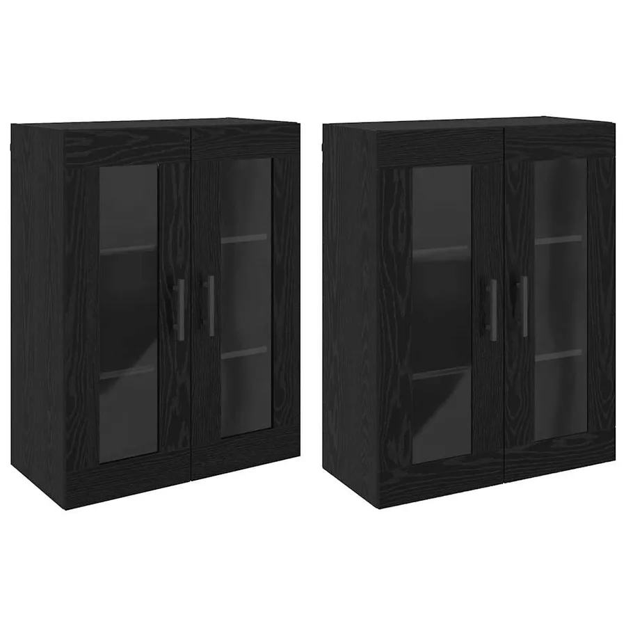 Armoires Murailles 2 pcs Chêne noir 69,5 x 34 x 90 cm - 2