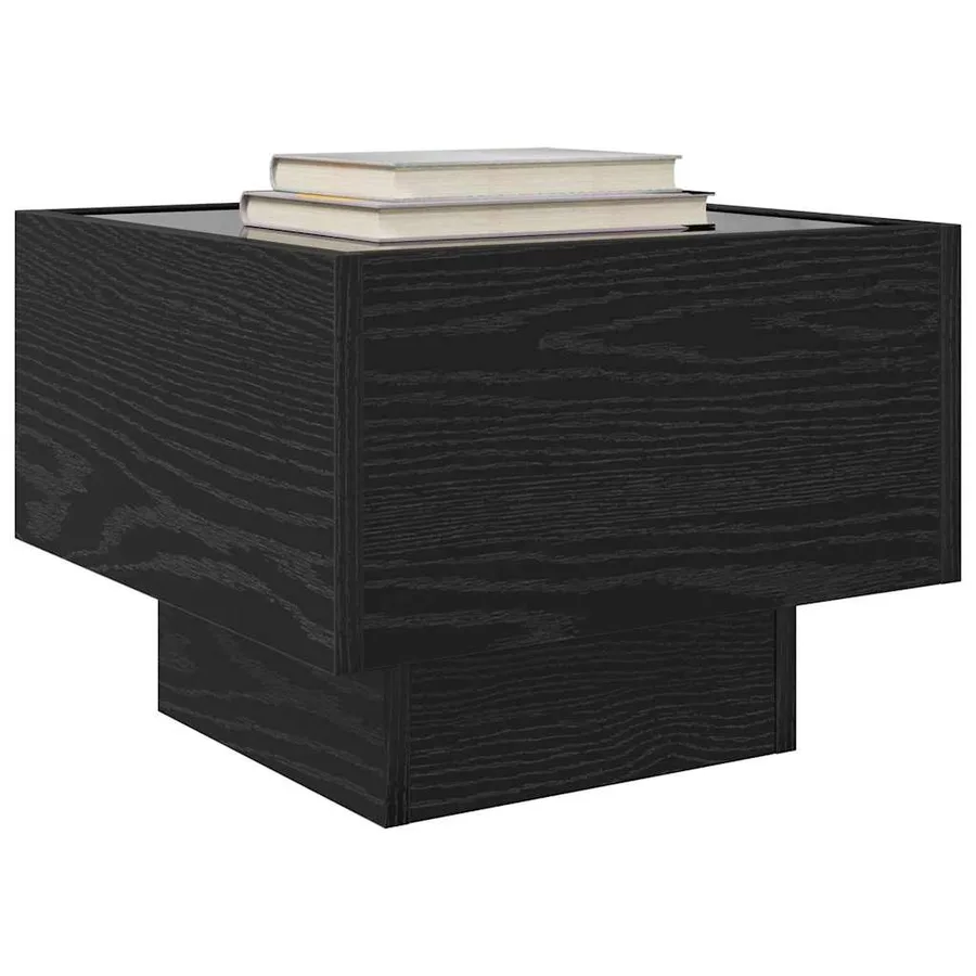 Table basse Chêne noir 40 x 40 x 30 cm Bois d'ingénierie - 3