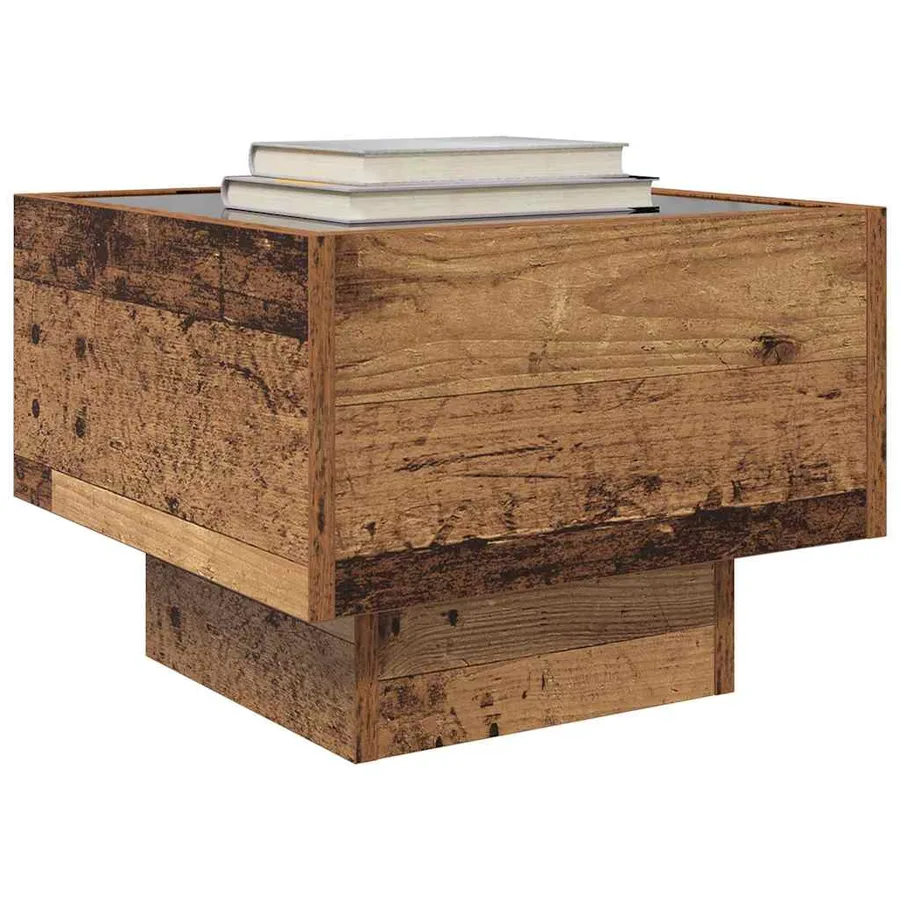 Table basse Bois ancien 40 x 40 x 30 cm Bois d'ingénierie - 3