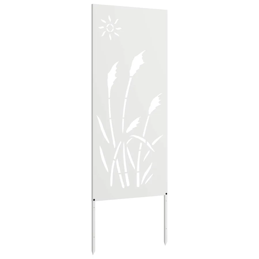 Écran de confidentialité de jardin Fretwork Blanc 50 x 140 cm - 5