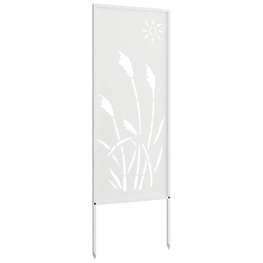 Écran de confidentialité de jardin Fretwork Blanc 50 x 140 cm - 6