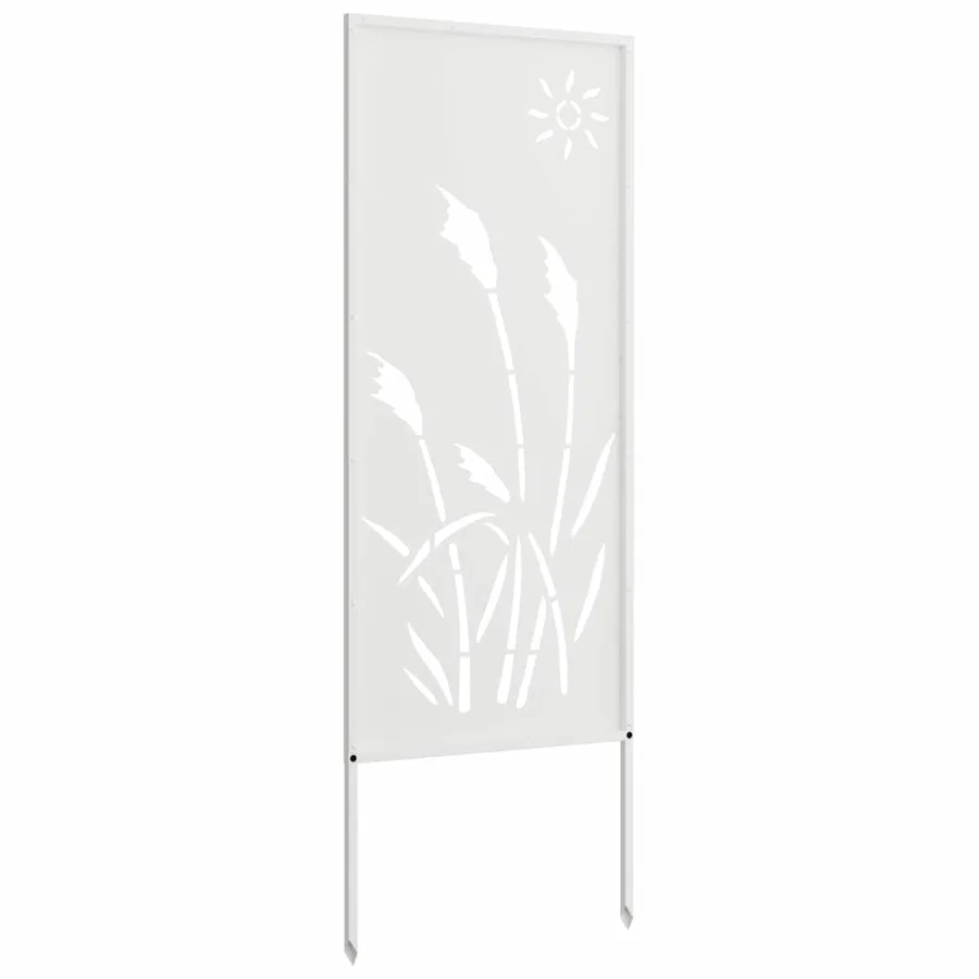 Écran de confidentialité de jardin Fretwork Blanc 50 x 140 cm - 7