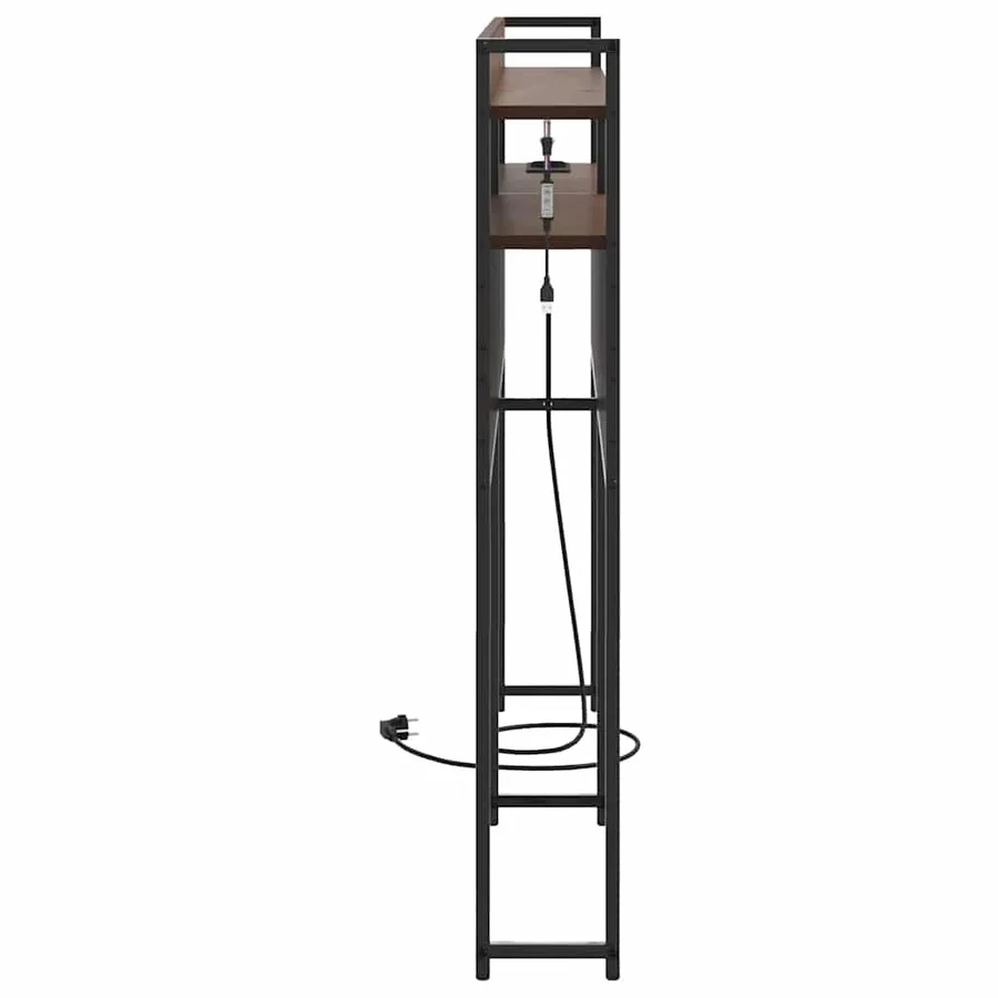 Tête de lit de rangement Chêne marron Bois d'ingénierie - 7