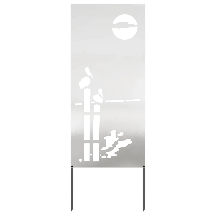 Écran de confidentialité de jardin Fretwork Argenté 50 x 140 cm - 2