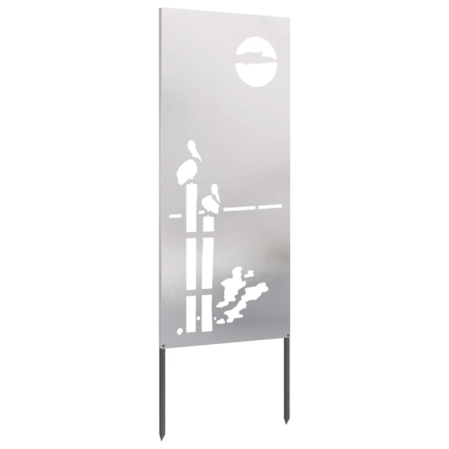 Écran de confidentialité de jardin Fretwork Argenté 50 x 140 cm - 4
