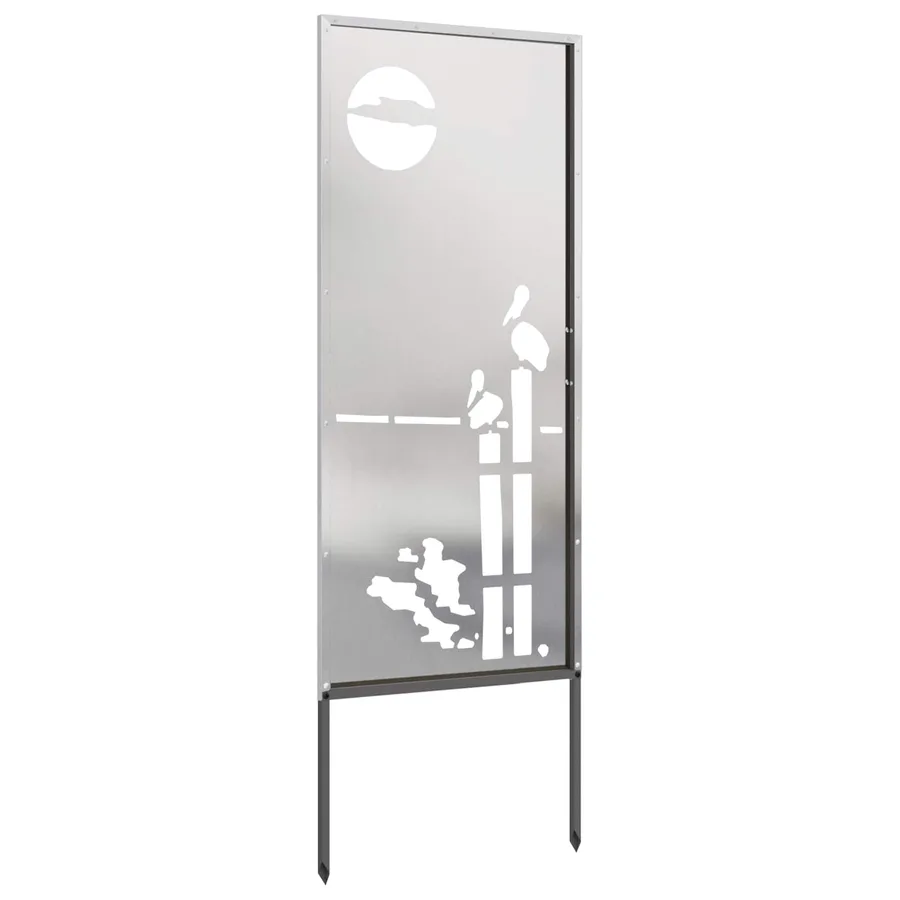 Écran de confidentialité de jardin Fretwork Argenté 50 x 140 cm - 5