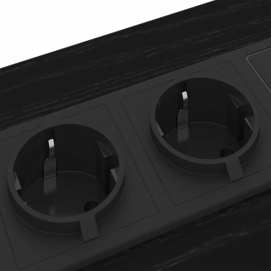 Cabinet de chevet avec tiroir 2 pcs Chêne noir 42 x 41 x 61 cm - 10