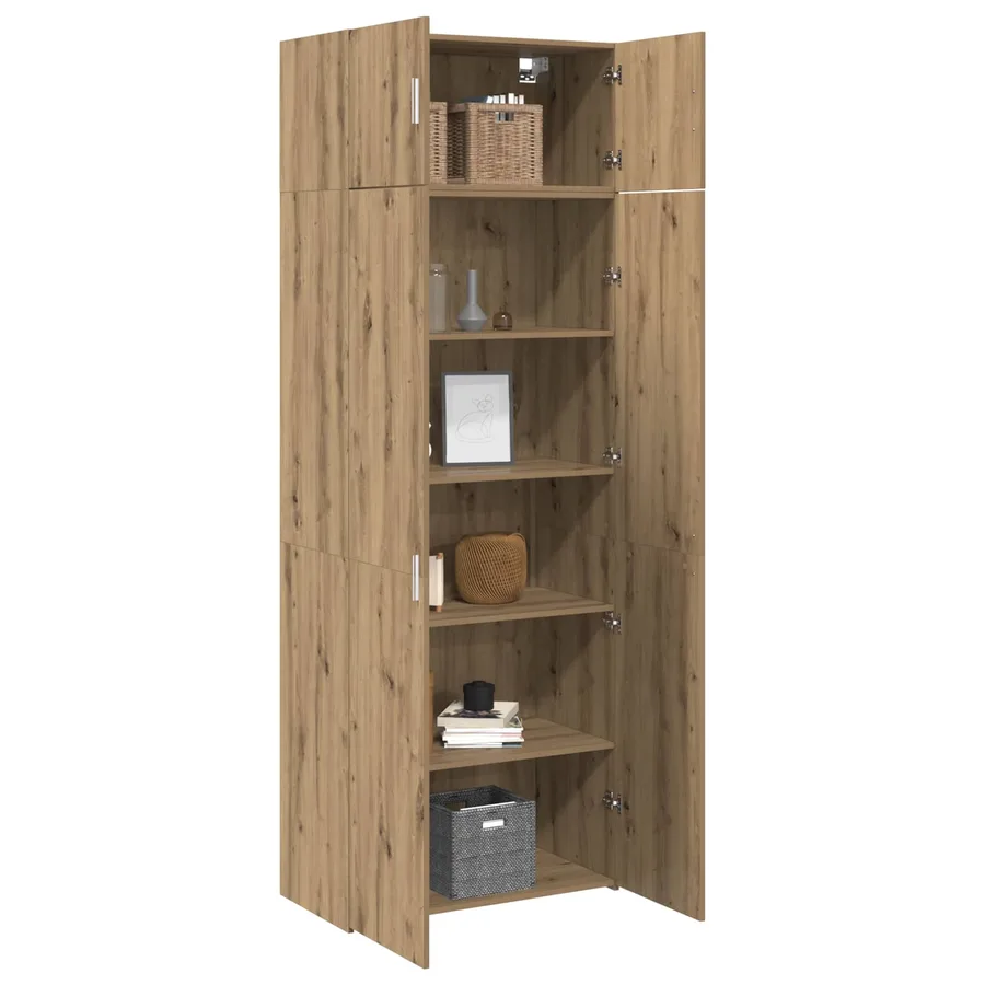 Armoire de rangement 2 pcs Chêne artisanal 80 x 42,5 x 225 cm - 3