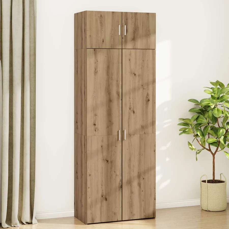 Armoire de rangement 2 pcs Chêne artisanal 80 x 42,5 x 225 cm - 4
