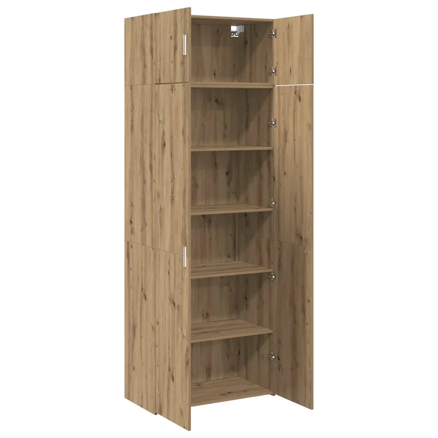 Armoire de rangement 2 pcs Chêne artisanal 80 x 42,5 x 225 cm - 5