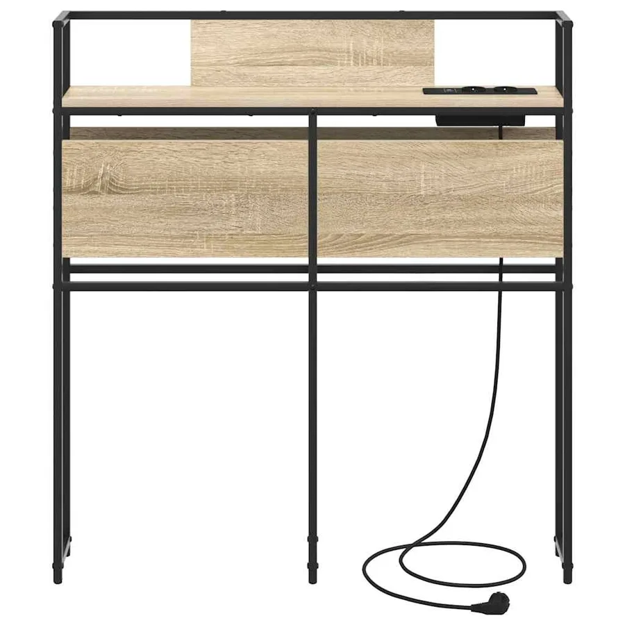 Tête de lit de rangement Chêne sonoma Bois d'ingénierie - 5