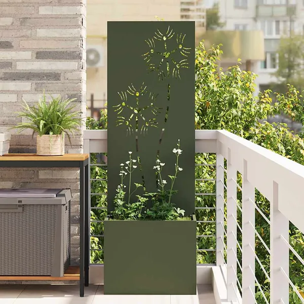Écran de confidentialité de jardin Vert olive 50 x 140 cm