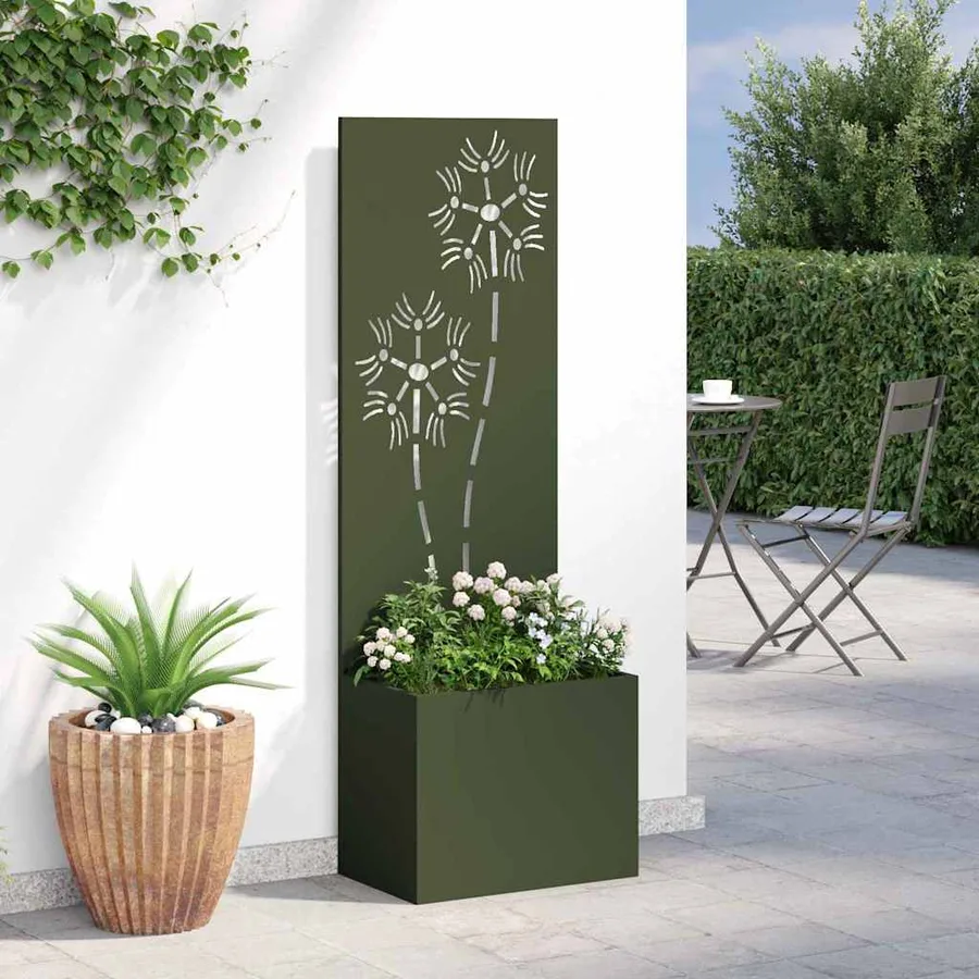 Écran de confidentialité de jardin Vert olive 50 x 140 cm - 4