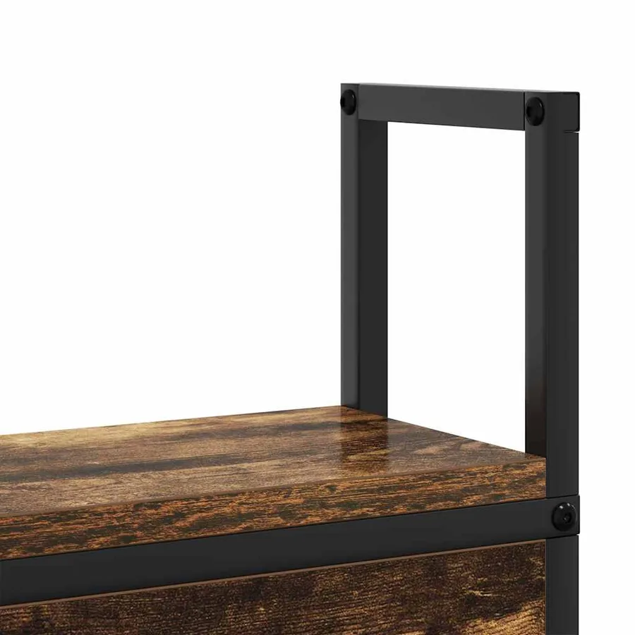 Headboard de Rangement avec Station de Charge Chêne fumé - 9