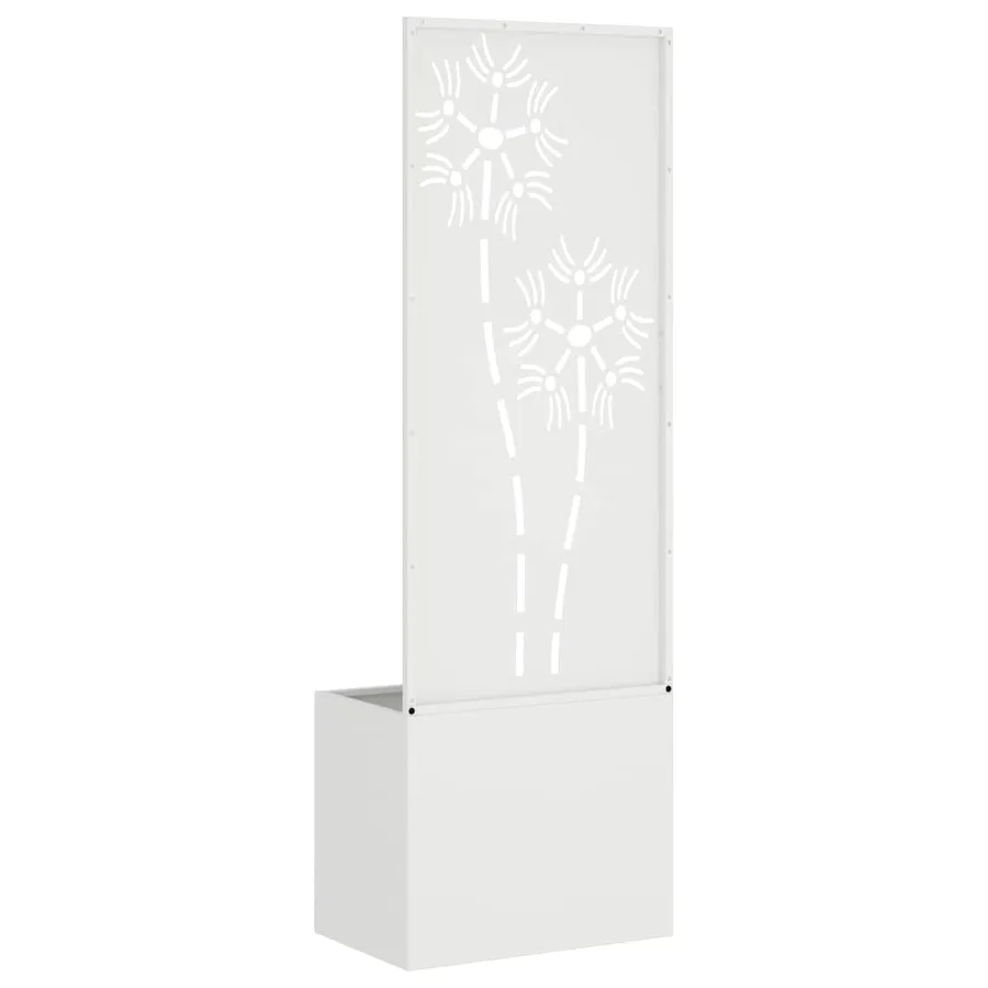 Écran de confidentialité de jardin Floral Blanc 50 x 150 cm - 7