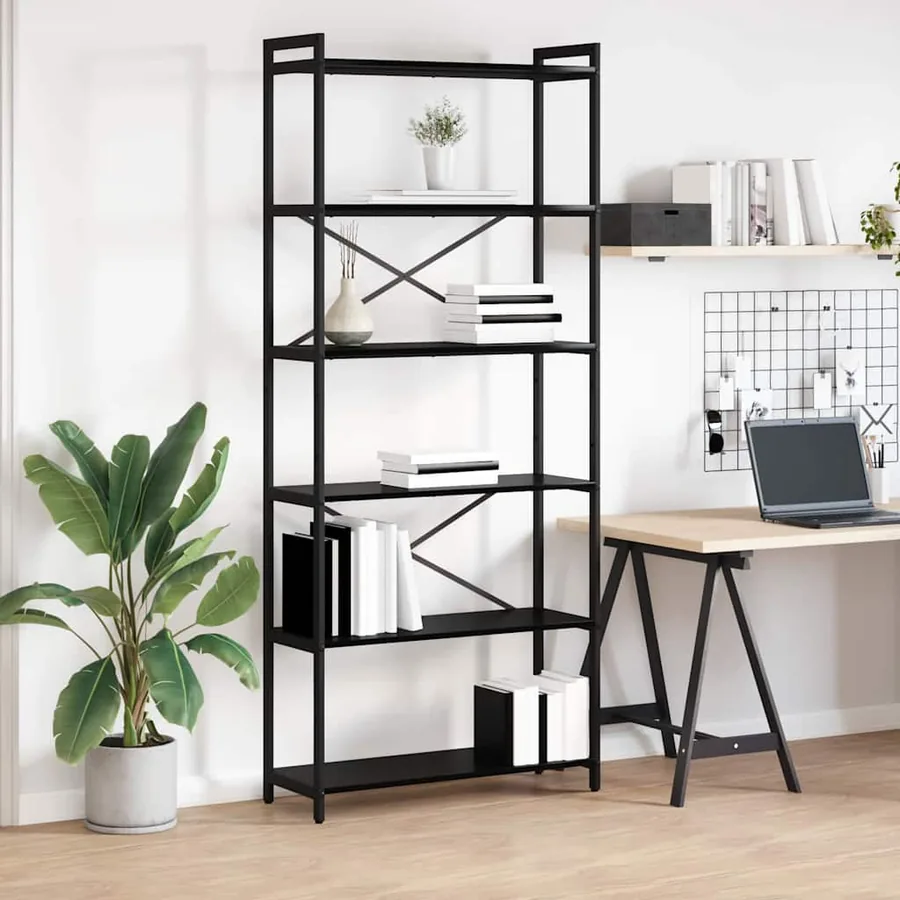 Étagère Chêne noir 80 x 30 x 189,5 cm Bois d'ingénierie