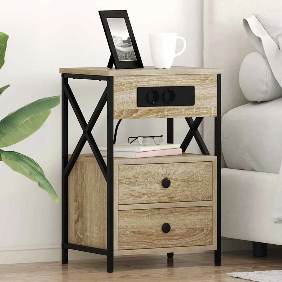 Cabinet de chevet avec tiroir Chêne Sonoma 40 x 31 x 60 cm