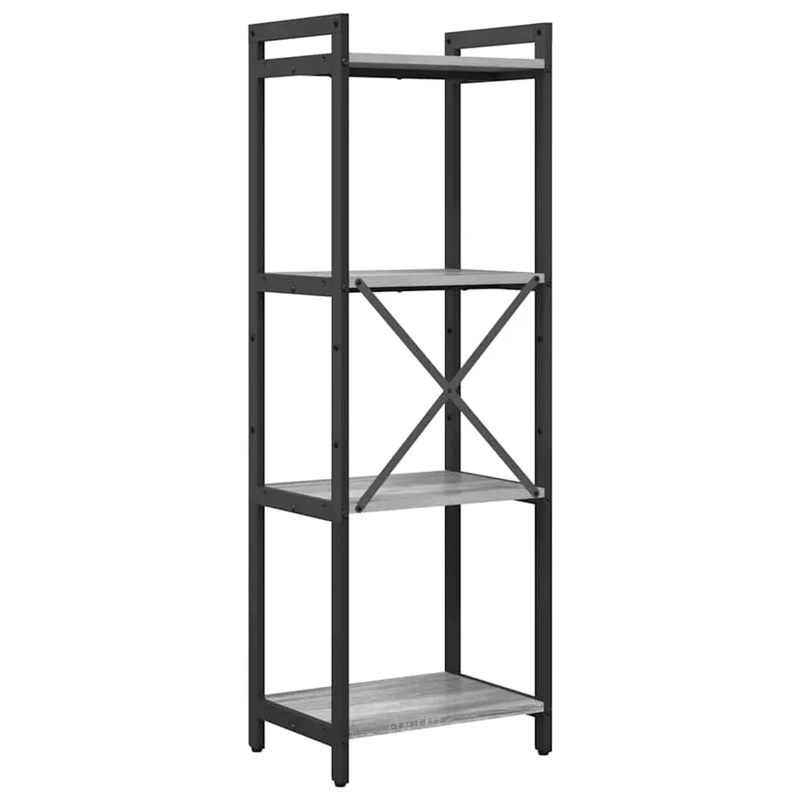 Étagère Sonoma gris 40 x 30 x 119 cm Bois d'ingénierie - 7