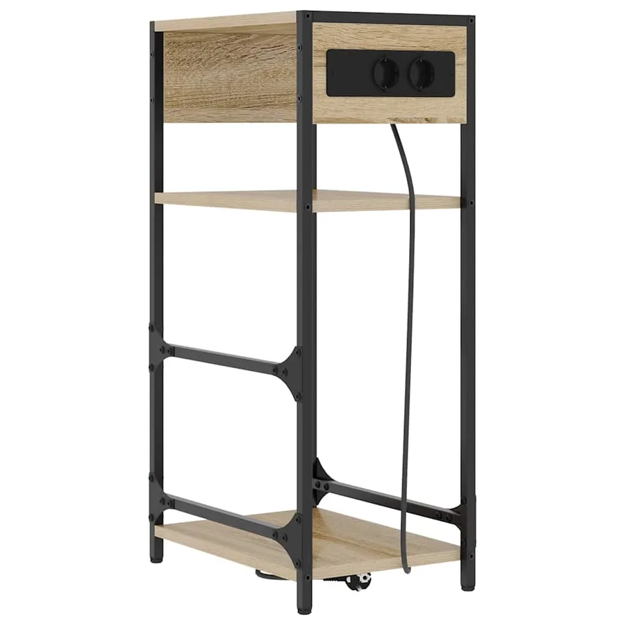 Cabinet de chevet Chêne Sonoma 40 x 27 x 76 cm - 2