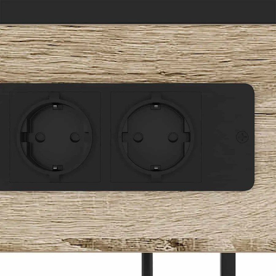 Cabinet de chevet Chêne Sonoma 40 x 27 x 76 cm - 9