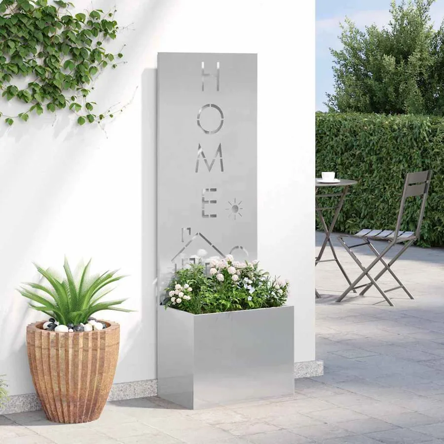 Écran de confidentialité de jardin Fretwork Argent 50 x 150 cm - 4