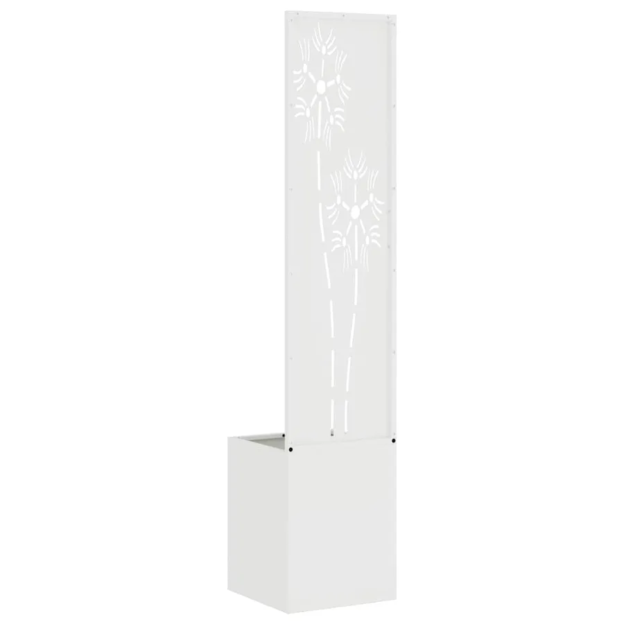 Écran de confidentialité de jardin Floral Blanc 32 x 150 cm - 7