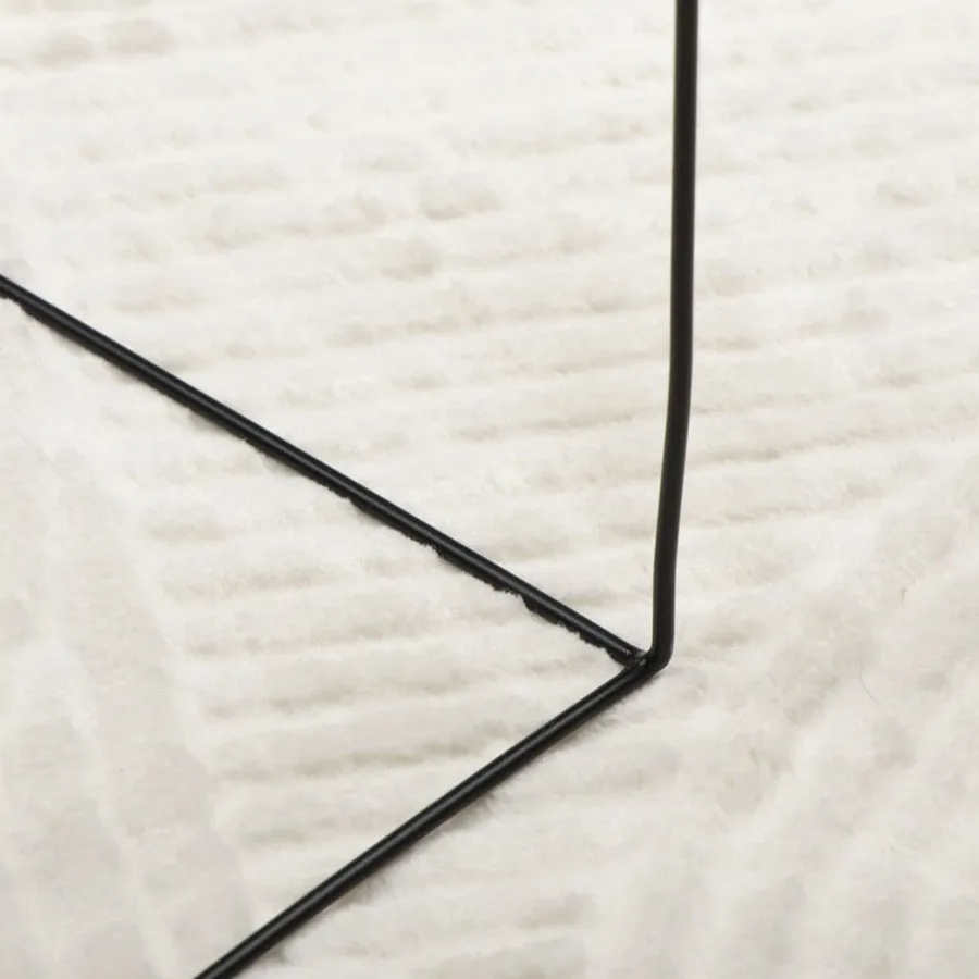 Tapis IZA poils courts style scandinave crème Ø 120 cm - 8