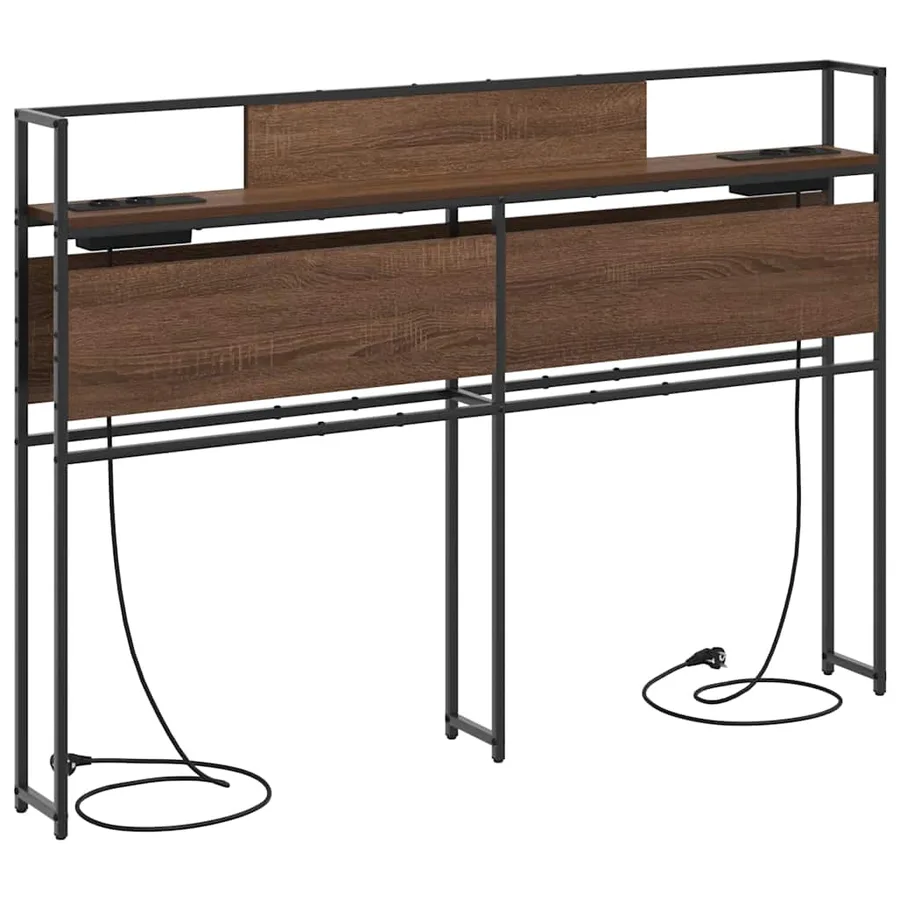 Tête de lit de rangement Chêne marron Bois d'ingénierie - 2