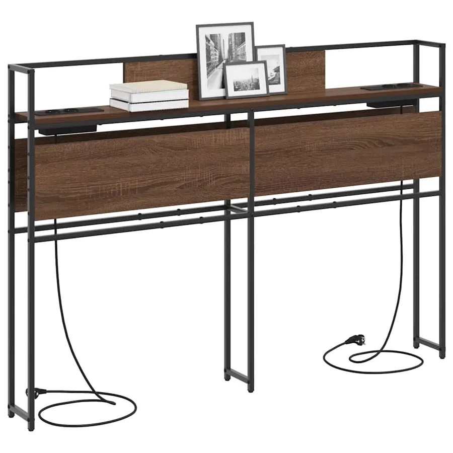 Tête de lit de rangement Chêne marron Bois d'ingénierie - 3