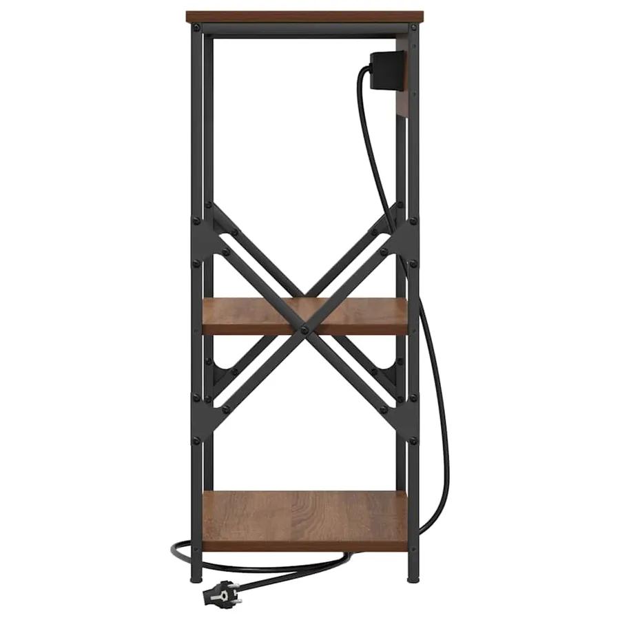 Cabinet de chevet Chêne brun 41 x 31 x 76 cm Bois d'ingénierie - 6