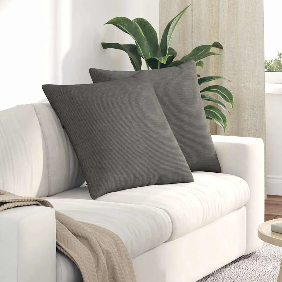 Coussins de canapé 2 pcs Gris clair 80 x 80 cm