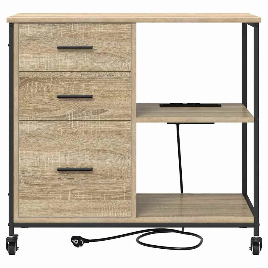 Cabinet avec Station de Charge Chêne Sonoma 76 x 41 x 72 cm - 7