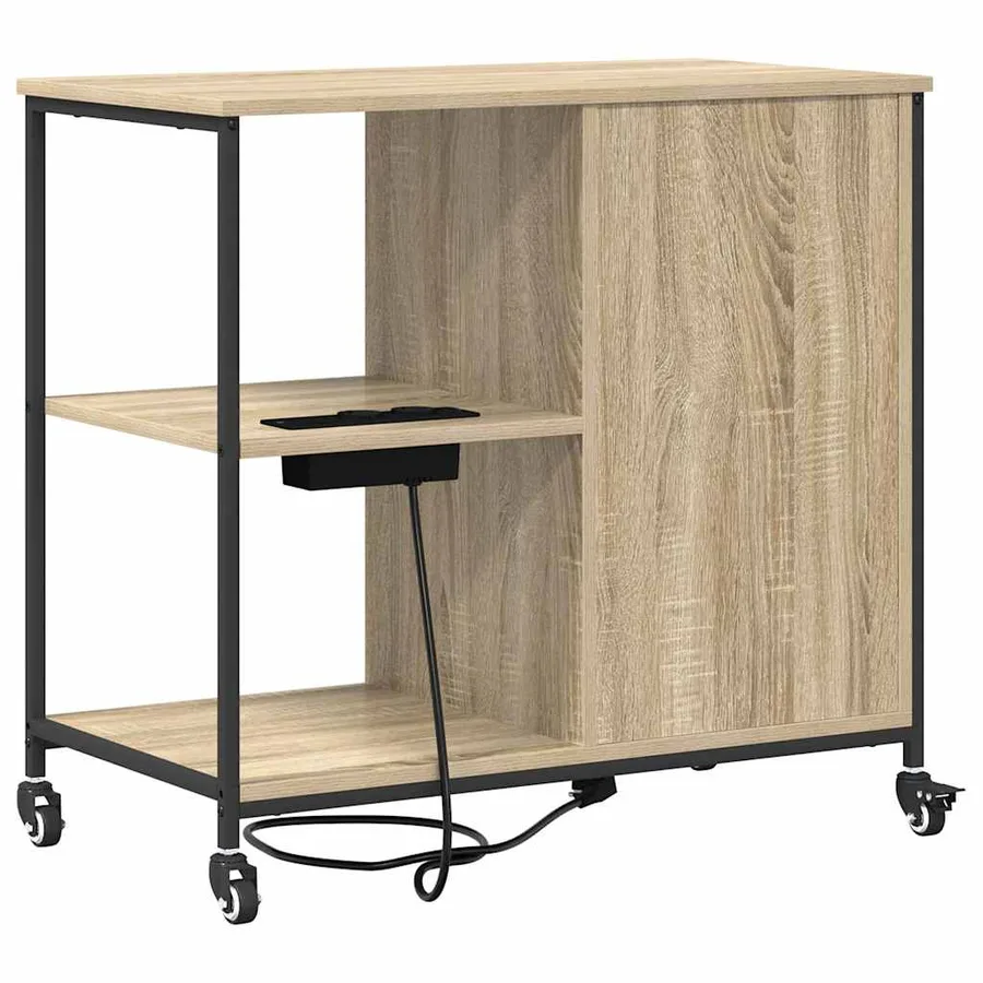 Cabinet avec Station de Charge Chêne Sonoma 76 x 41 x 72 cm - 9