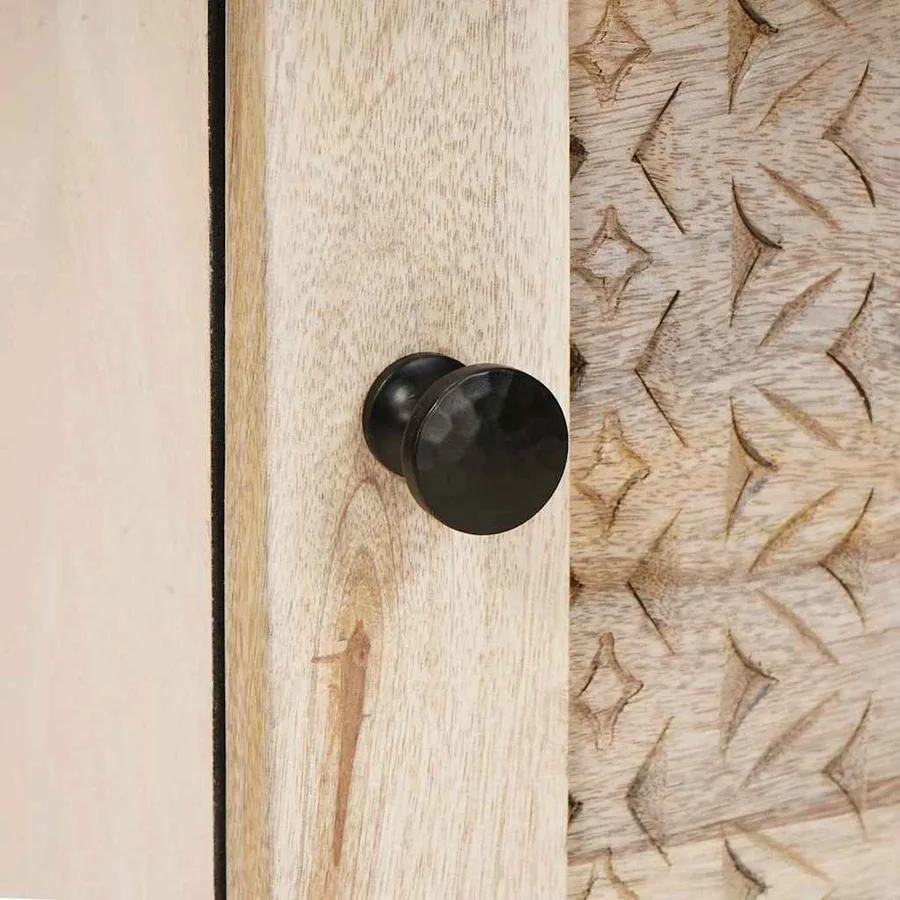 Table de chevet Blanc 80 x 50 x 40 cm Bois d'ingénierie - 7