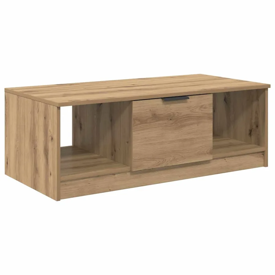 Table basse Chêne artisanal 102 x 50 x 36cm Bois d'ingénierie - 2