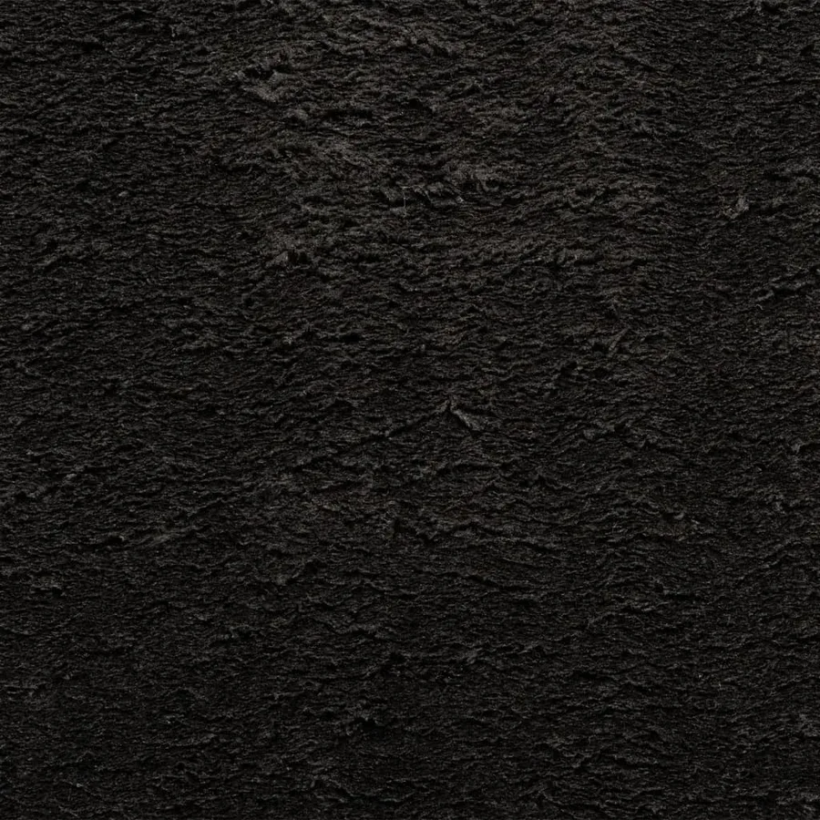 Tapis HUARTE à poils courts doux et lavable noir 160x160 cm - 9