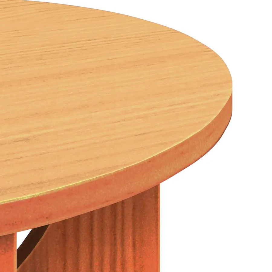 Table basse Brun cire 50 x 50 x 35 cm Bois massif en pin - 10