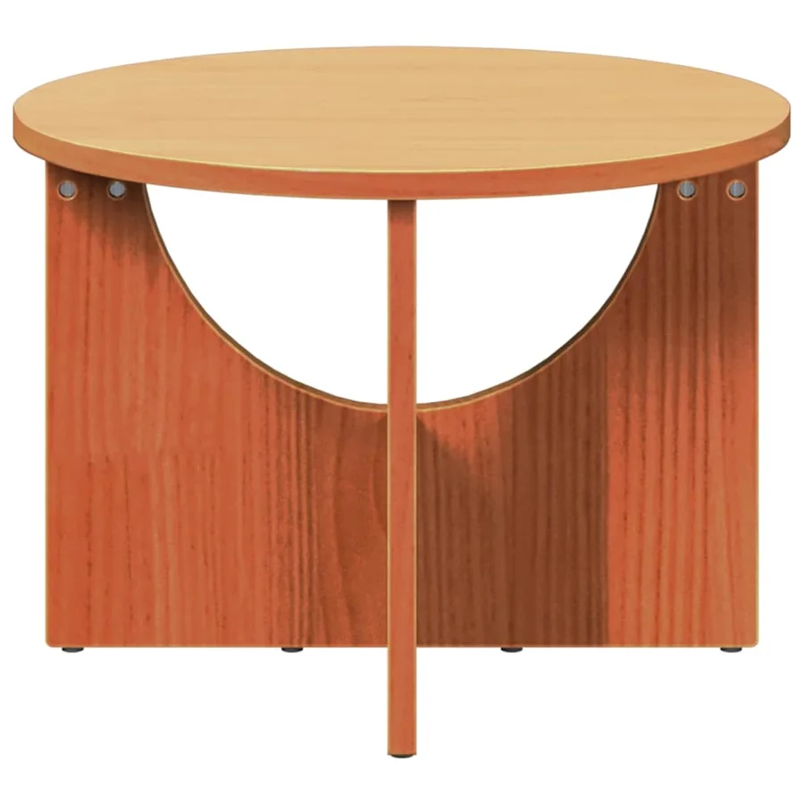 Table basse Brun cire 50 x 50 x 35 cm Bois massif en pin - 6
