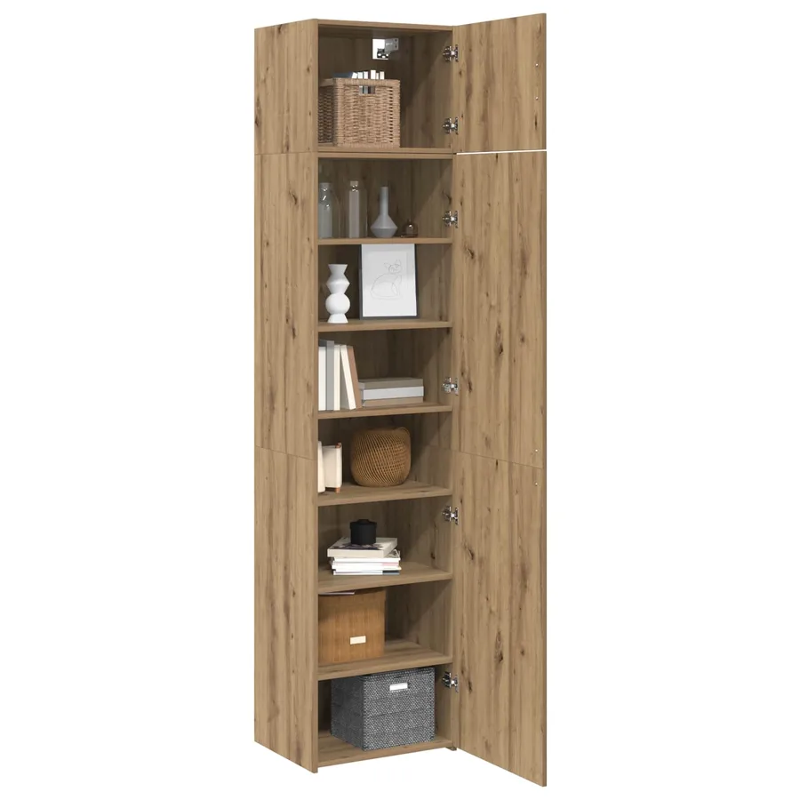Buffet 2 pcs Chêne artisanal 50 x 41 x 225 cm - 3