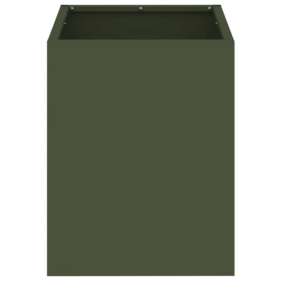 Cache-pot de jardin Vert olive 32 x 32 x 40 cm - 5